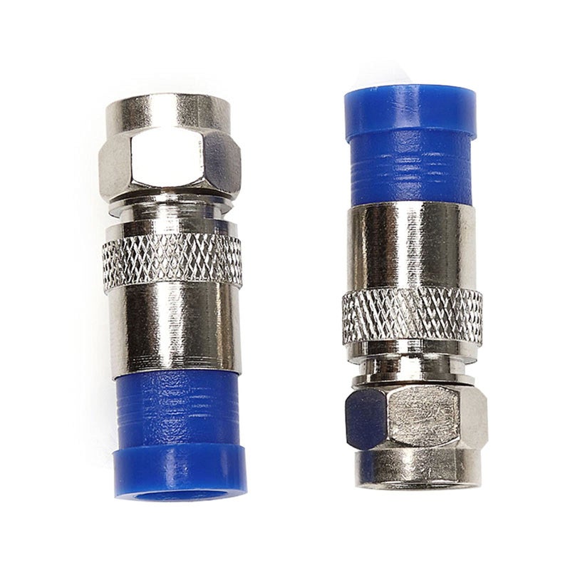 TLS.Eagle RG6 Compression F Type Straight Antenna Cable Connector Coax Adapter Pack of 20 - Image 3